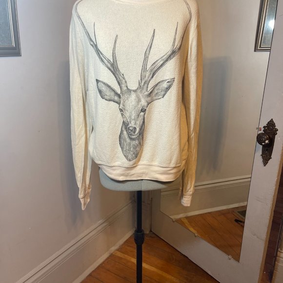 Wildfox Couture Stag Baggy Beach Sweatshirt - Picture 4 of 9